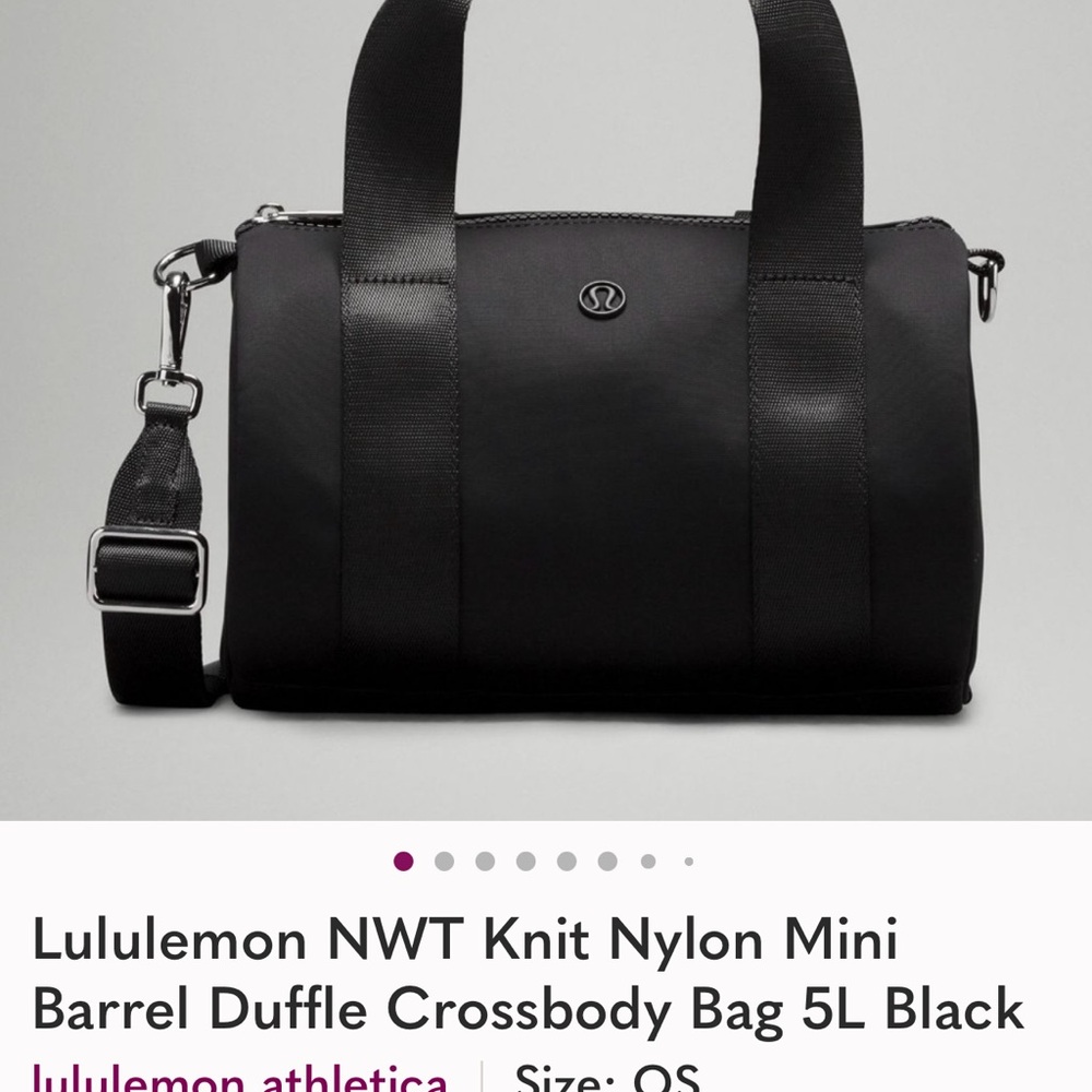 Lululemon Athletica Blue Mini Barrel Crossbody Bag